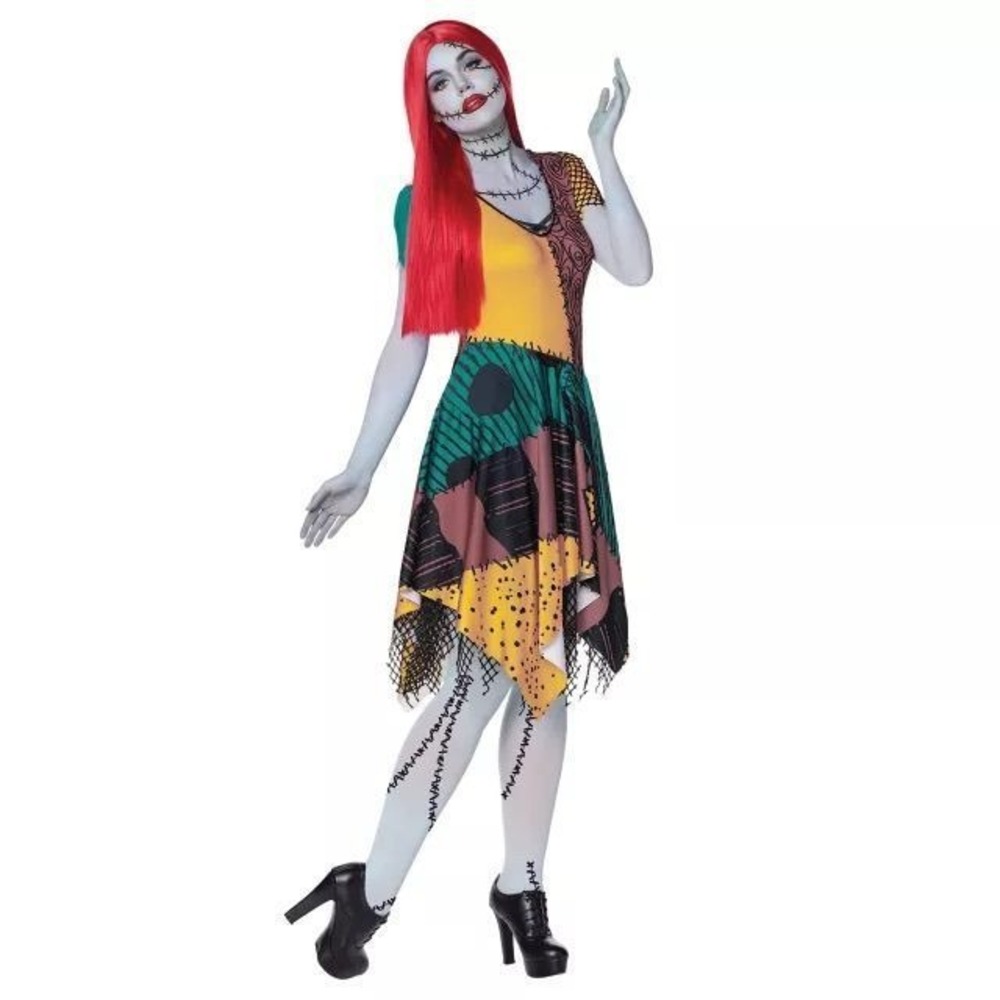 Sally-Nightmare Before Xmas-3 Piece Costume Set, Sz L